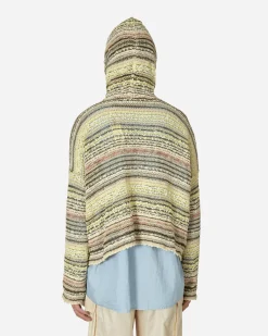 Vitelli Knitwear^Warp Hooded Cardigan Light Sand