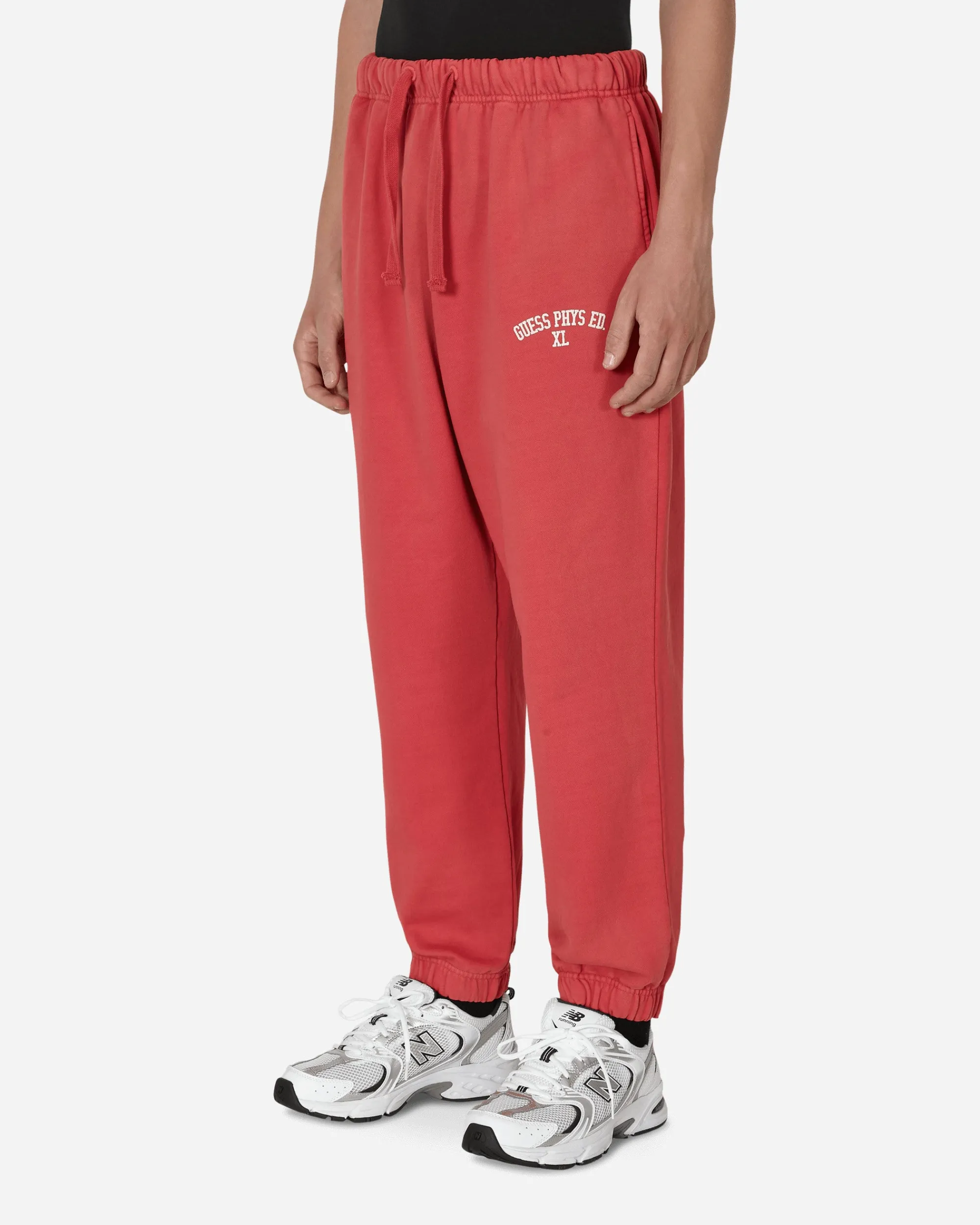 Guess USA Pants^Washed Terry Sweatpants Red