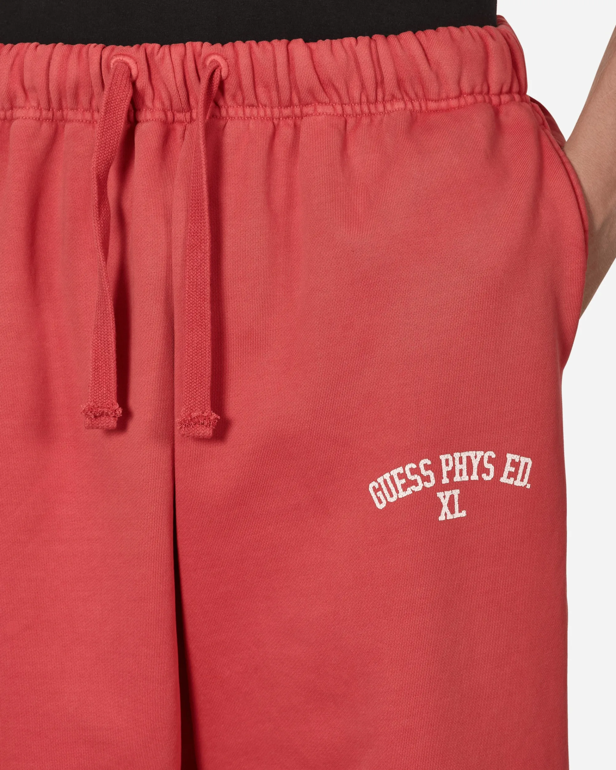 Guess USA Pants^Washed Terry Sweatpants Red