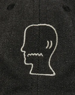 Brain Dead Hats|Hats^Washed Twill Logohead Hat Black