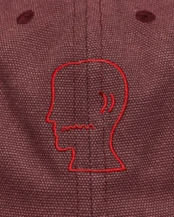 Brain Dead Hats|Hats^Washed Twill Logohead Hat Raspberry