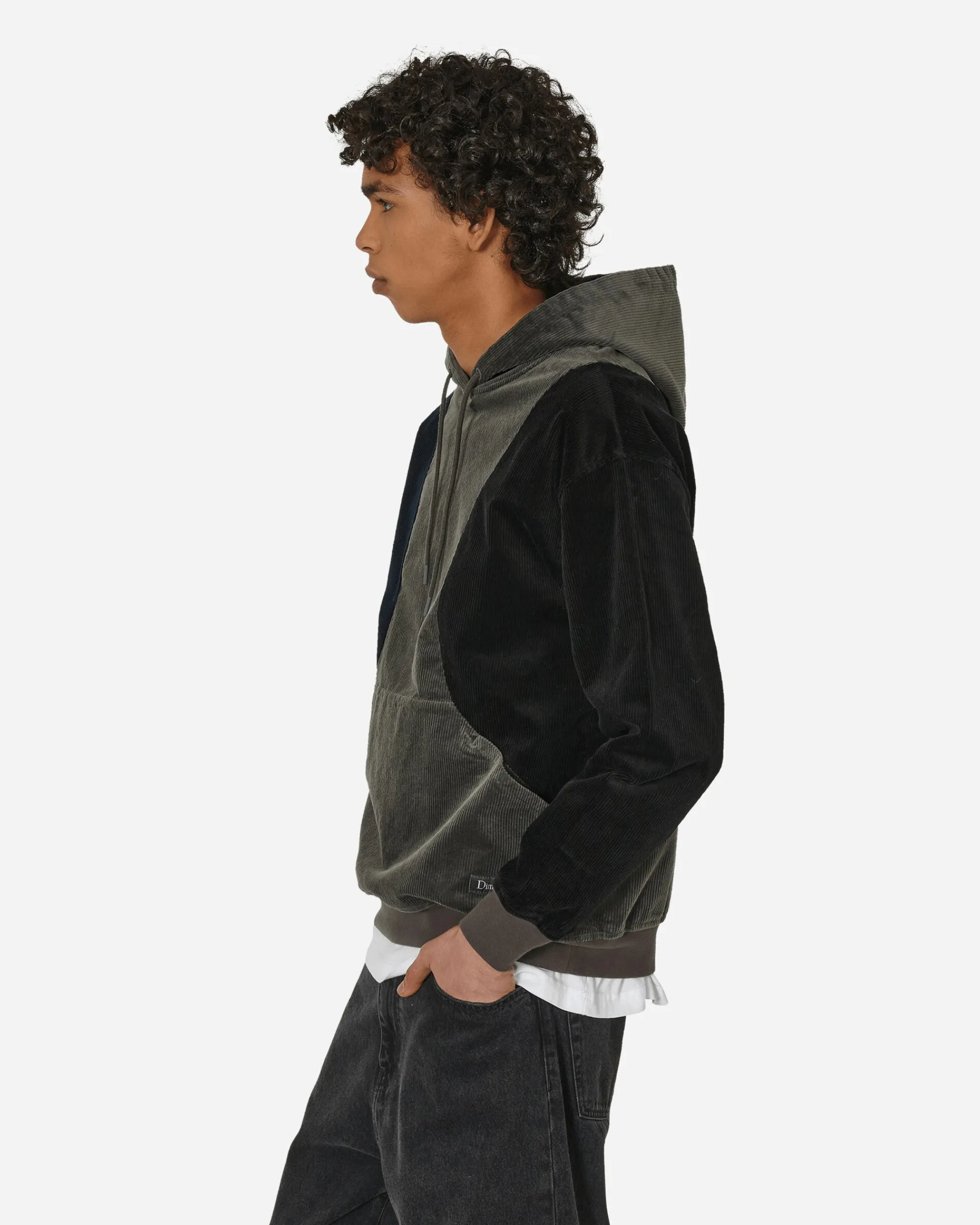 Dime Sweatshirts^Wave Corduroy Hoodie Charcoal