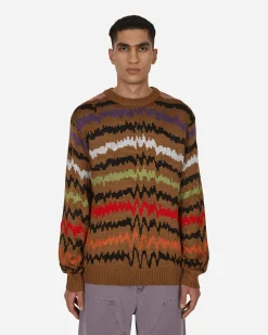 Sex Skateboards Knitwear^Waves Knitted Sweater Brown
