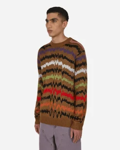 Sex Skateboards Knitwear^Waves Knitted Sweater Brown