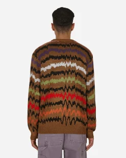 Sex Skateboards Knitwear^Waves Knitted Sweater Brown