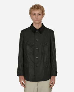 Maison Margiela Coats And Jackets^Waxed Cotton Jacket Green