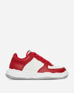 Maison MIHARA YASUHIRO Sneakers·Low|Sneakers^Wayne OG Sole Cow Leather Low Sneakers Red / White