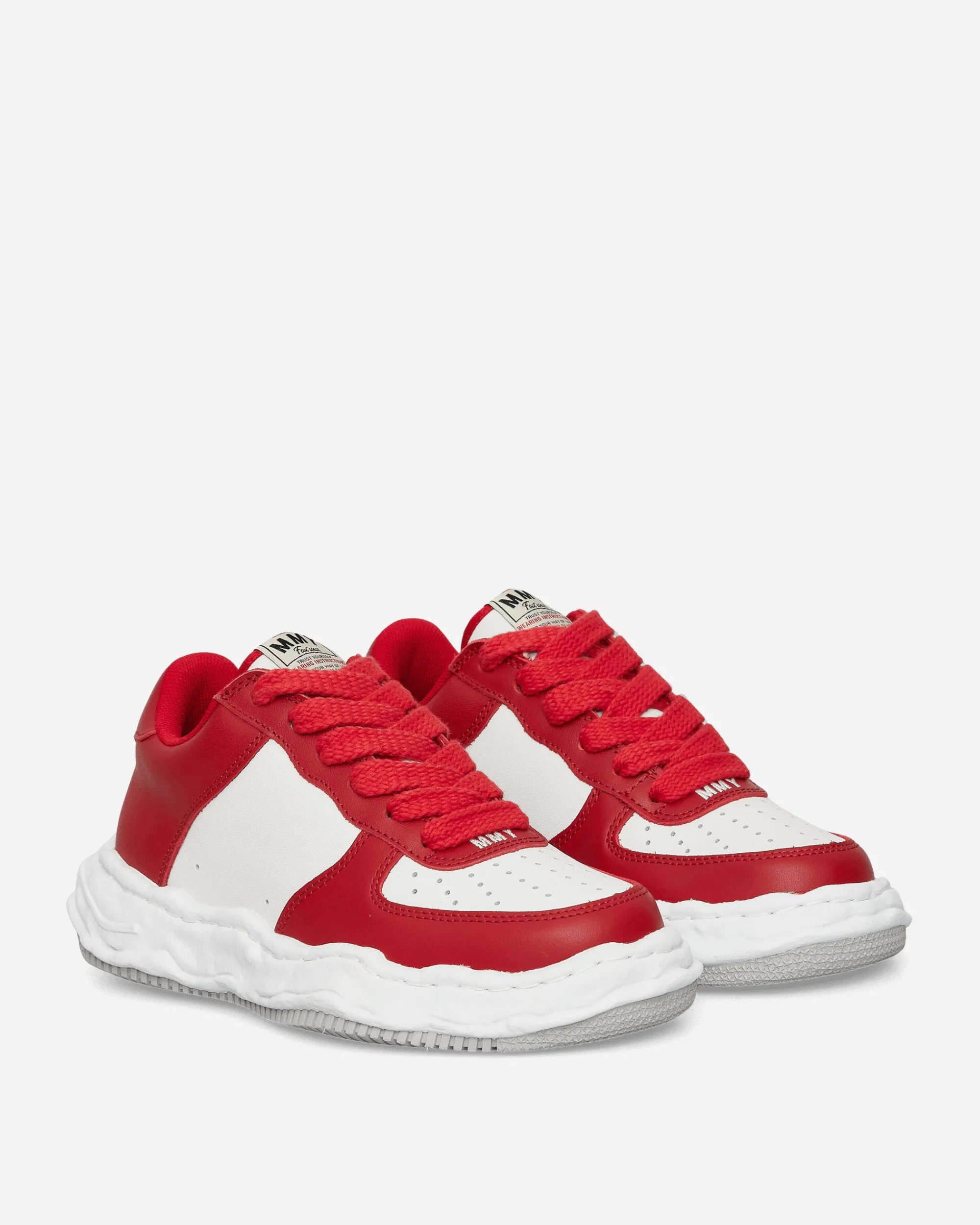 Maison MIHARA YASUHIRO Sneakers·Low|Sneakers^Wayne OG Sole Cow Leather Low Sneakers Red / White