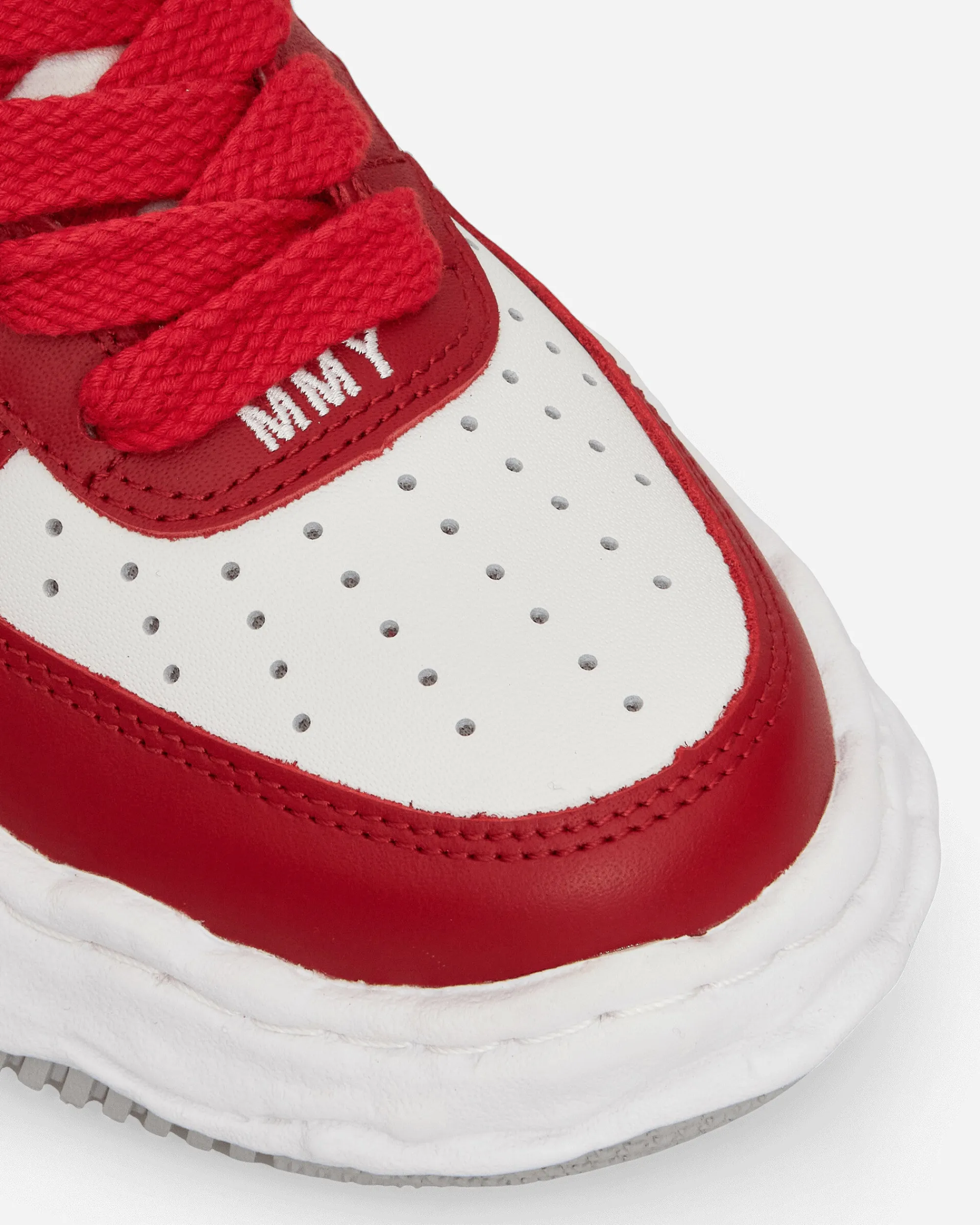 Maison MIHARA YASUHIRO Sneakers·Low|Sneakers^Wayne OG Sole Cow Leather Low Sneakers Red / White