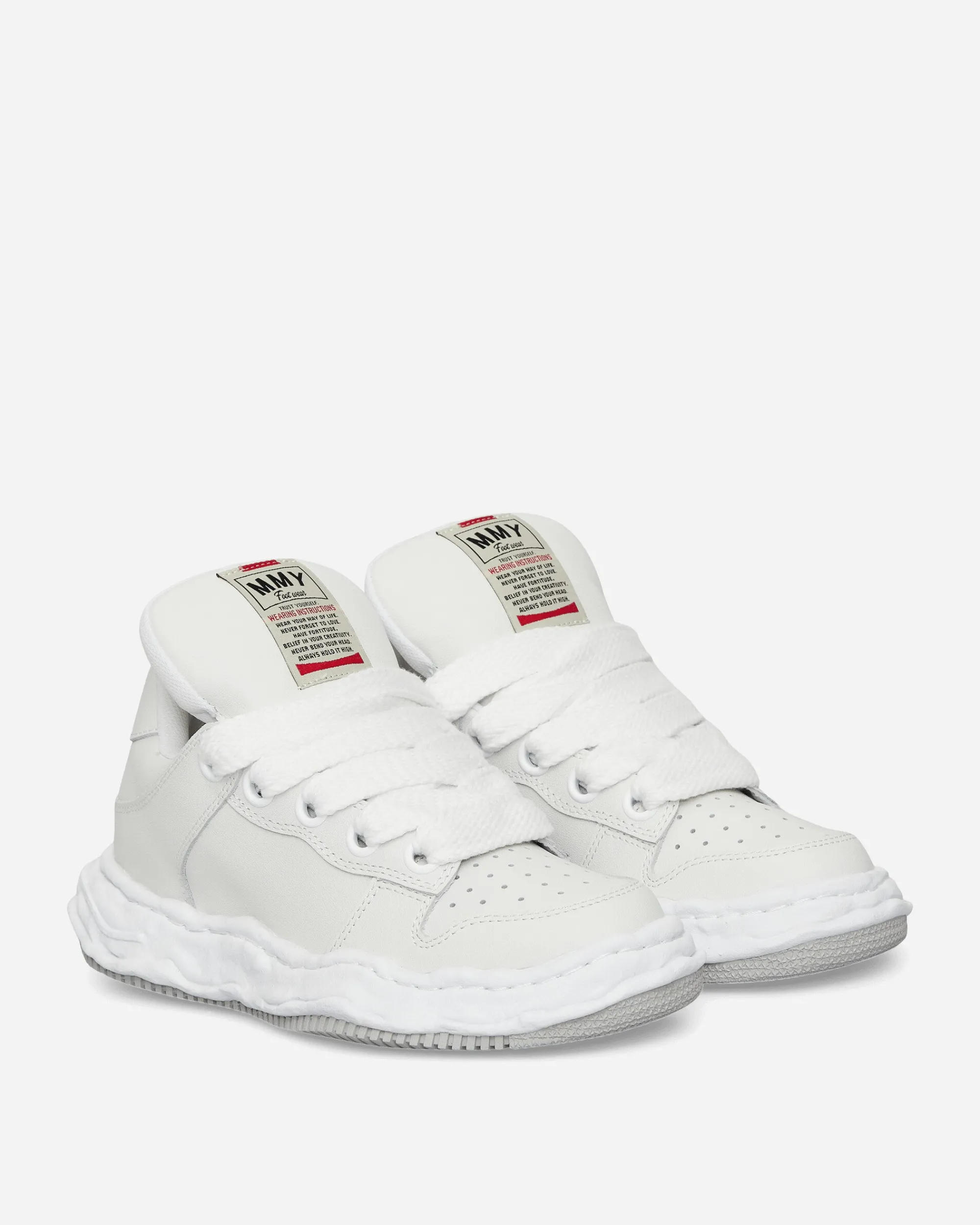 Maison MIHARA YASUHIRO Sneakers·Low|Sneakers^Wayne Puffer OG Sole Leather Low Sneakers White