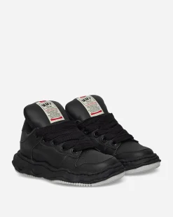 Maison MIHARA YASUHIRO Sneakers·Low|Sneakers^Wayne Puffer OG Sole Leather Low Sneakers Black
