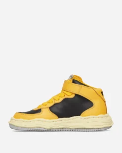 Maison MIHARA YASUHIRO Sneakers·High|Sneakers^Wayne VL OG Sole Leather High Sneakers Yellow