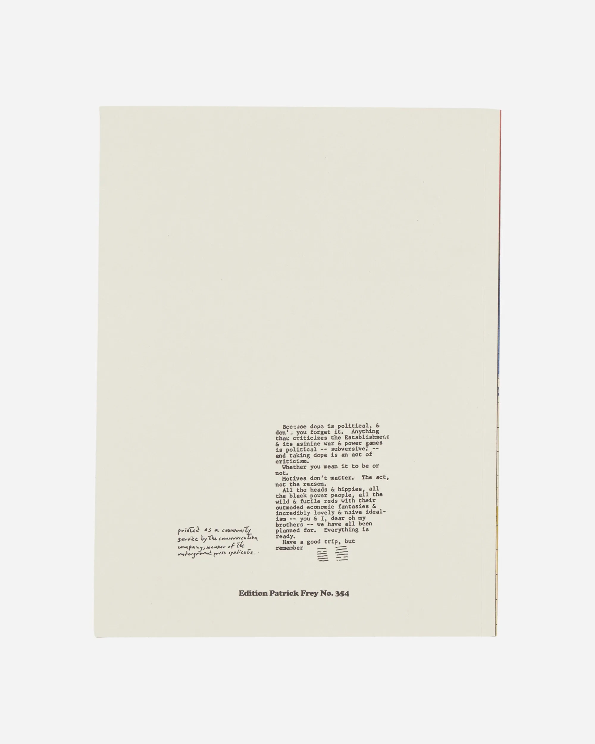 Sprint Magazines Magazines^Weed And The Underground Press Syndicate, 1965–1973 Zine