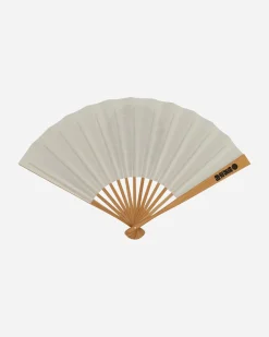 WACKO MARIA Home^Wolf Head's Folding Fan White