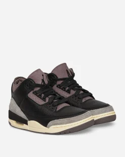 Nike Jordan Sneakers·Mid|Sneakers^Women's A Ma Maniére Air Jordan 3 Sneakers Black / Flat Pewter