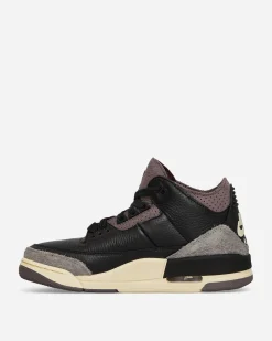 Nike Jordan Sneakers·Mid|Sneakers^Women's A Ma Maniére Air Jordan 3 Sneakers Black / Flat Pewter