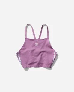 adidas T-Shirts^Women's Adicolor 3-Stripes Crop Top Preloved Purple