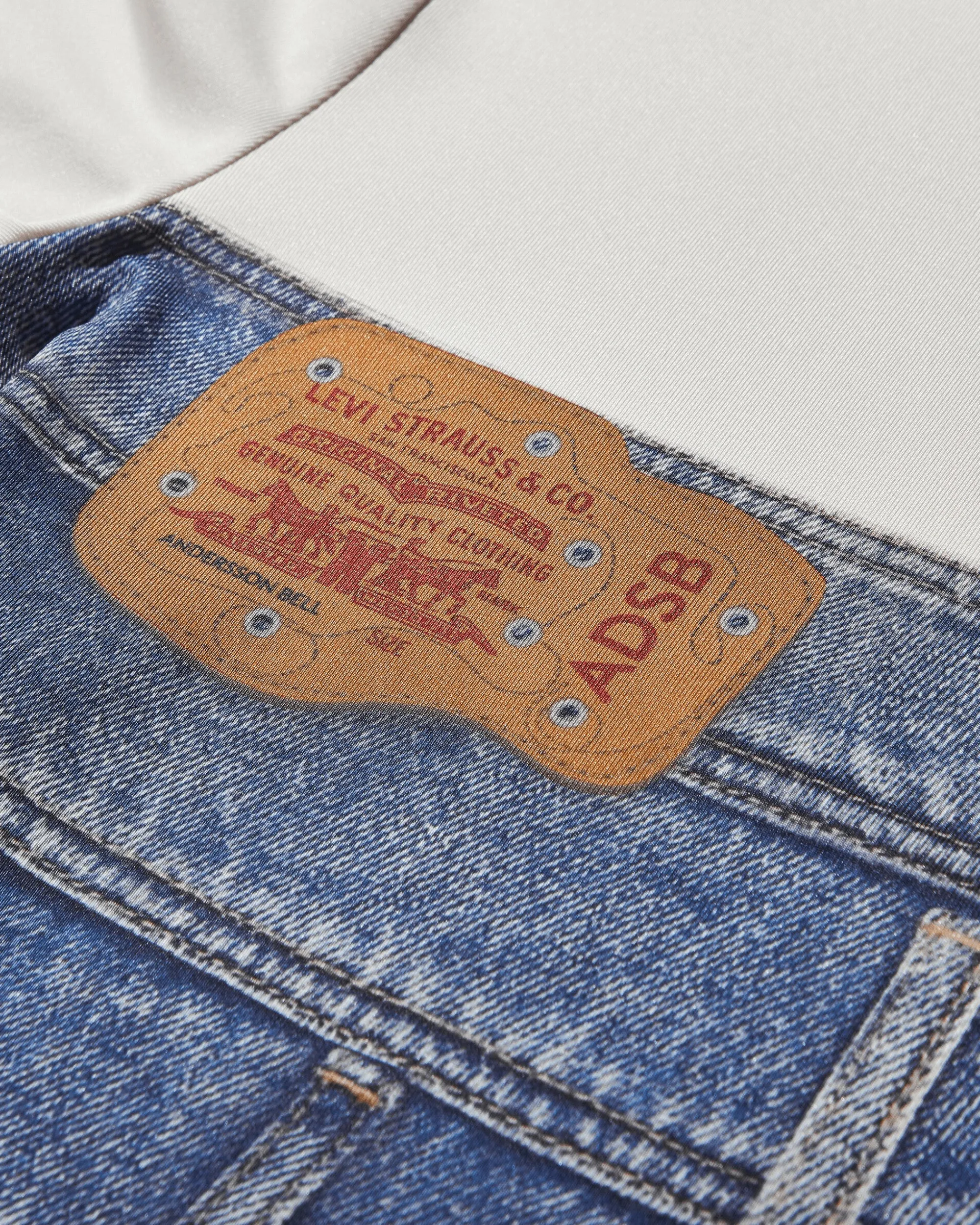 Levi's T-Shirts^Women's ADSB Second Skin Top Denim Print
