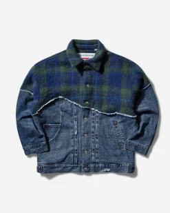 Levi's Coats And Jackets^Women's ADSB Spliced Trucker Indigo / Green