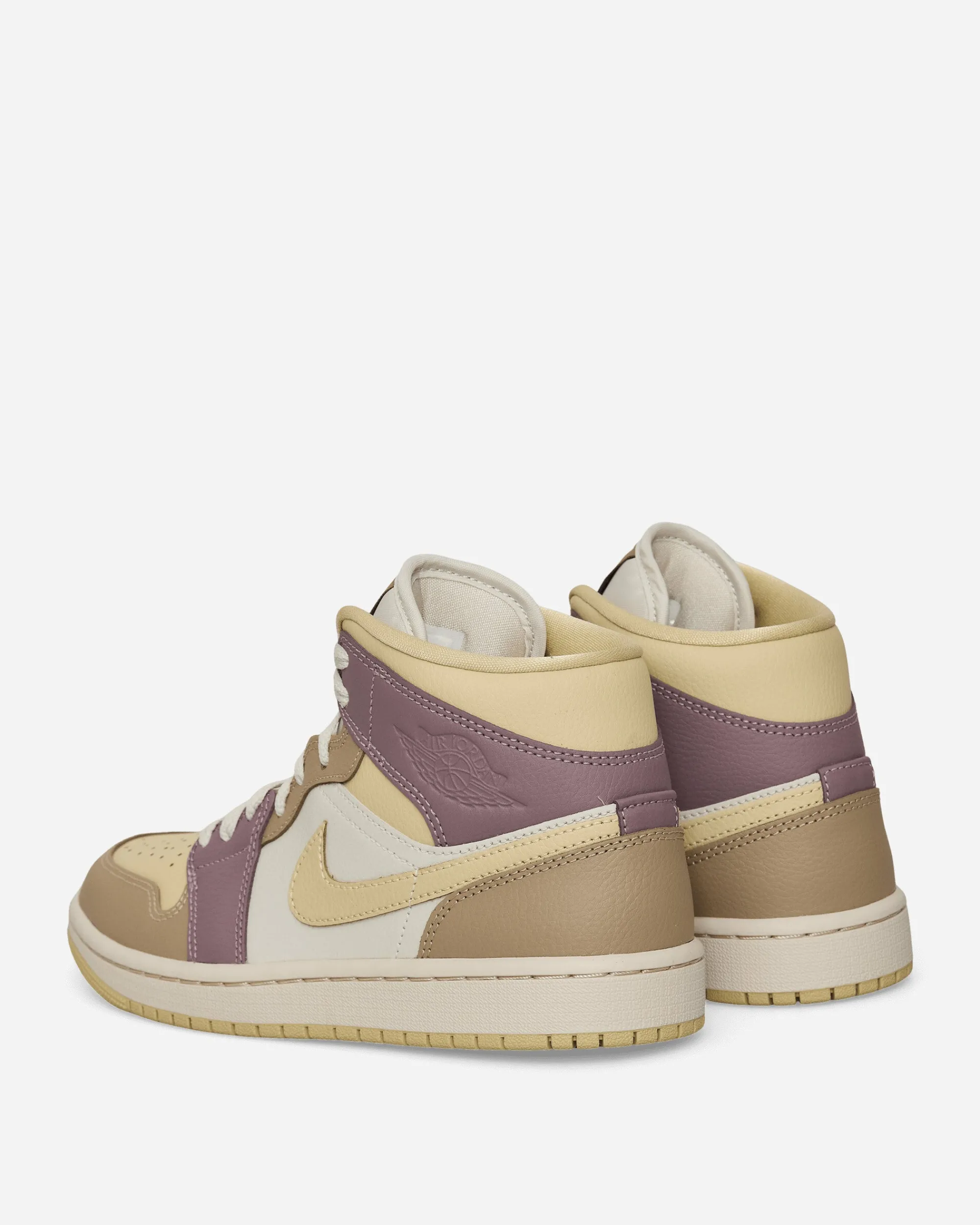 Nike Jordan Sneakers·Low|Sneakers^Women's Air Jordan 1 Mid Sneakers Light Orewood Brown / Khaki / Taupe Grey