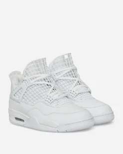 Nike Jordan Sneakers·Mid|Sneakers^Women's Air Jordan 4 Net Sneakers White