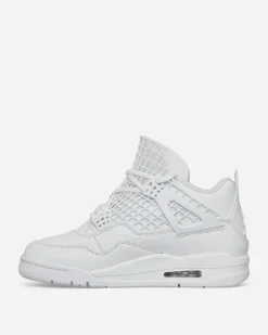 Nike Jordan Sneakers·Mid|Sneakers^Women's Air Jordan 4 Net Sneakers White