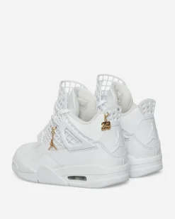 Nike Jordan Sneakers·Mid|Sneakers^Women's Air Jordan 4 Net Sneakers White