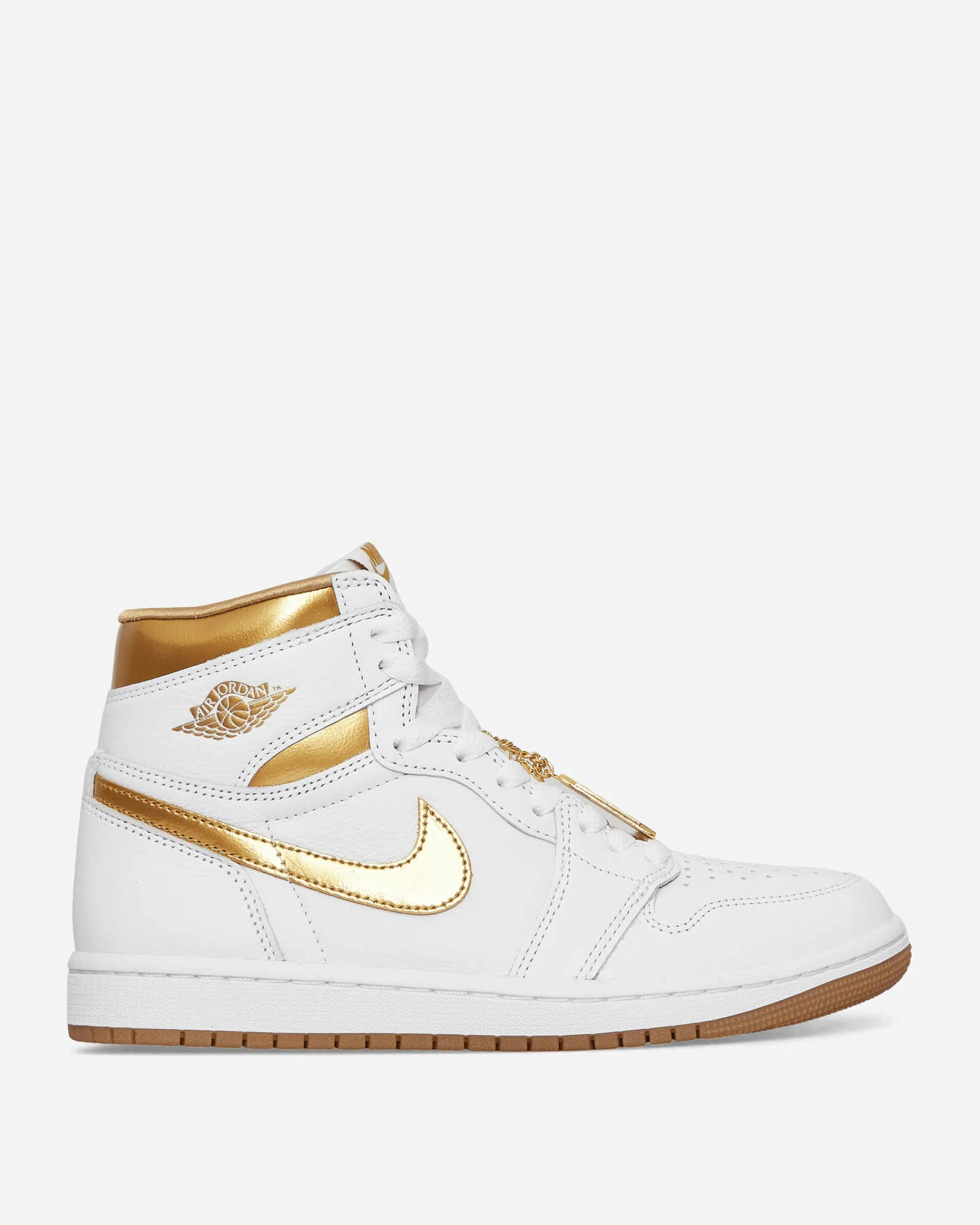 Nike Jordan Sneakers·High|Sneakers^Women's Air Jordan 1 Retro High OG Sneakers White / Metallic Gold