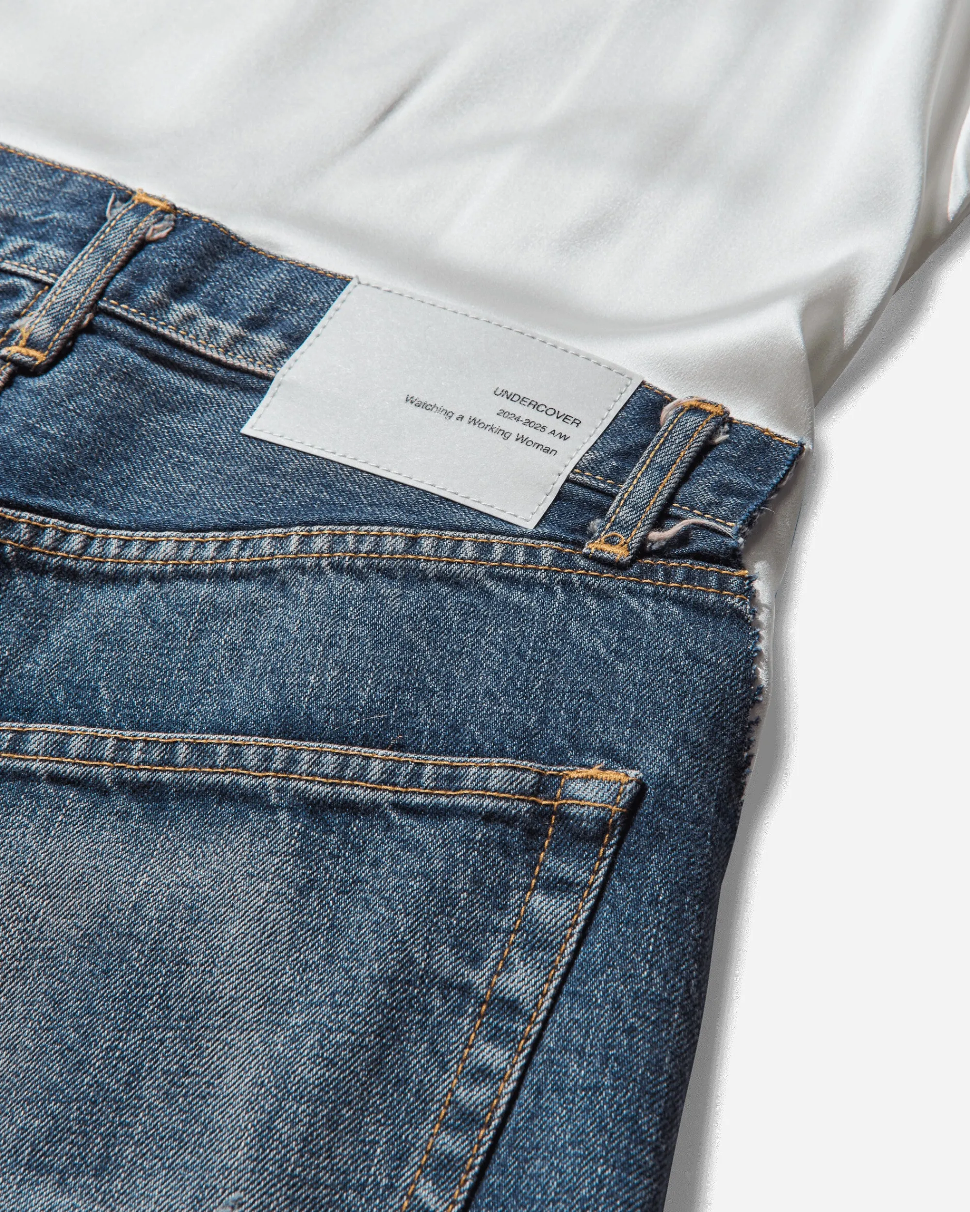 Undercover Pants^Women's All-In-One Denim Pants Light Blue Indigo