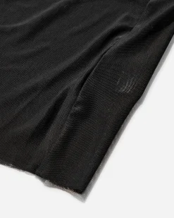Nii Hai T-Shirts^Women's Asymmetric Neck Tie Top Black