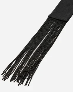 Nii Hai T-Shirts^Women's Asymmetric Neck Tie Top Black