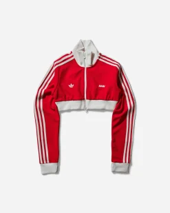 adidas Sweatshirts^Women's Avavav Cropped Track Top Better Scarlet