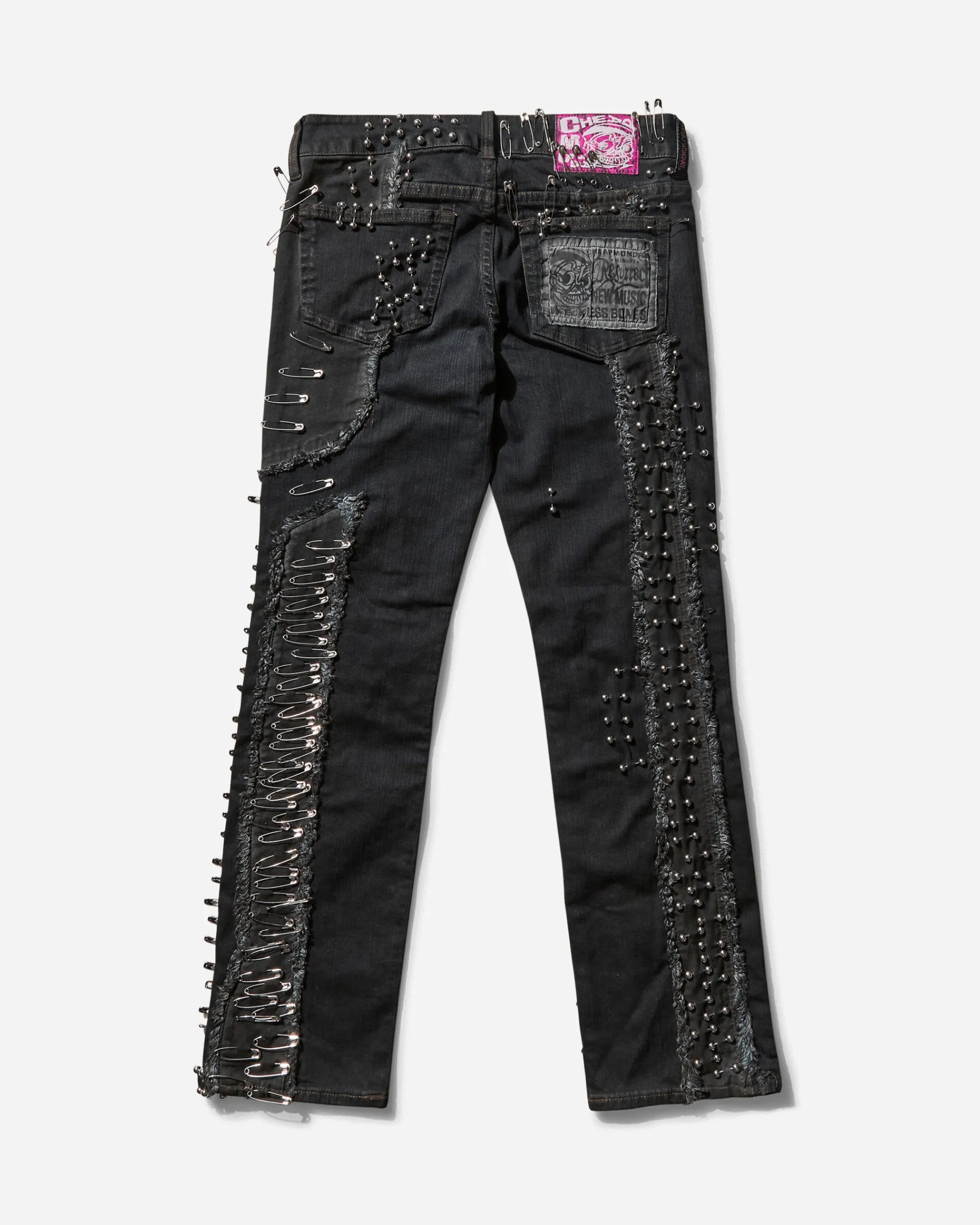 Cheap Monday Pants^Women's Bootleg Messy Pinned Jeans Black