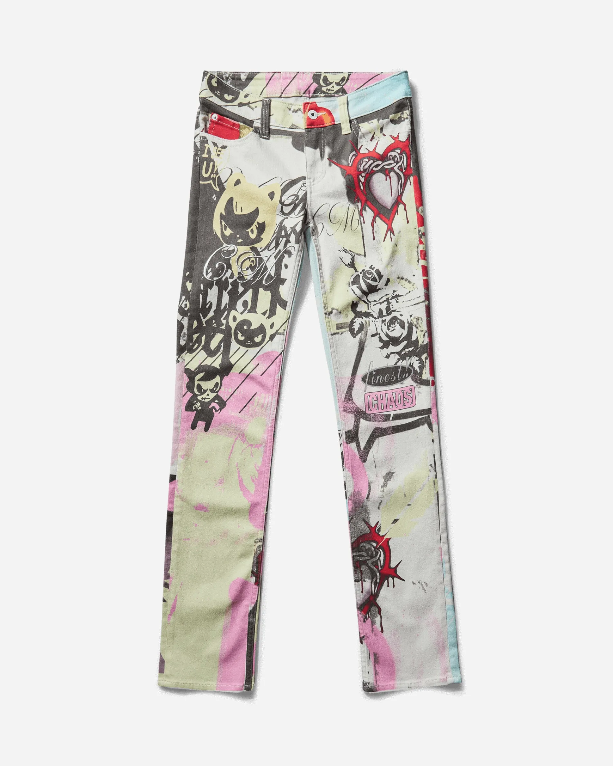Cheap Monday Pants^Women's Bootleg Sleezie Low Waist Jeans Multicolor