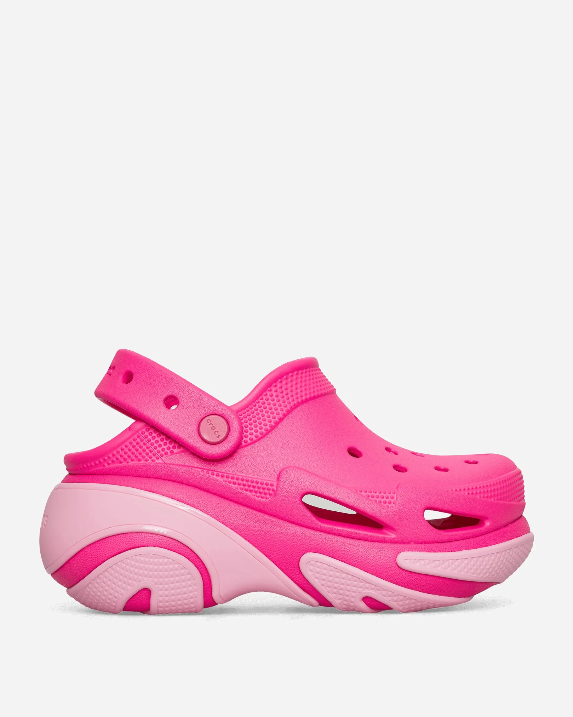 Crocs Sandals And Slides^Women's Bubble Crush Clogs Pink Crush