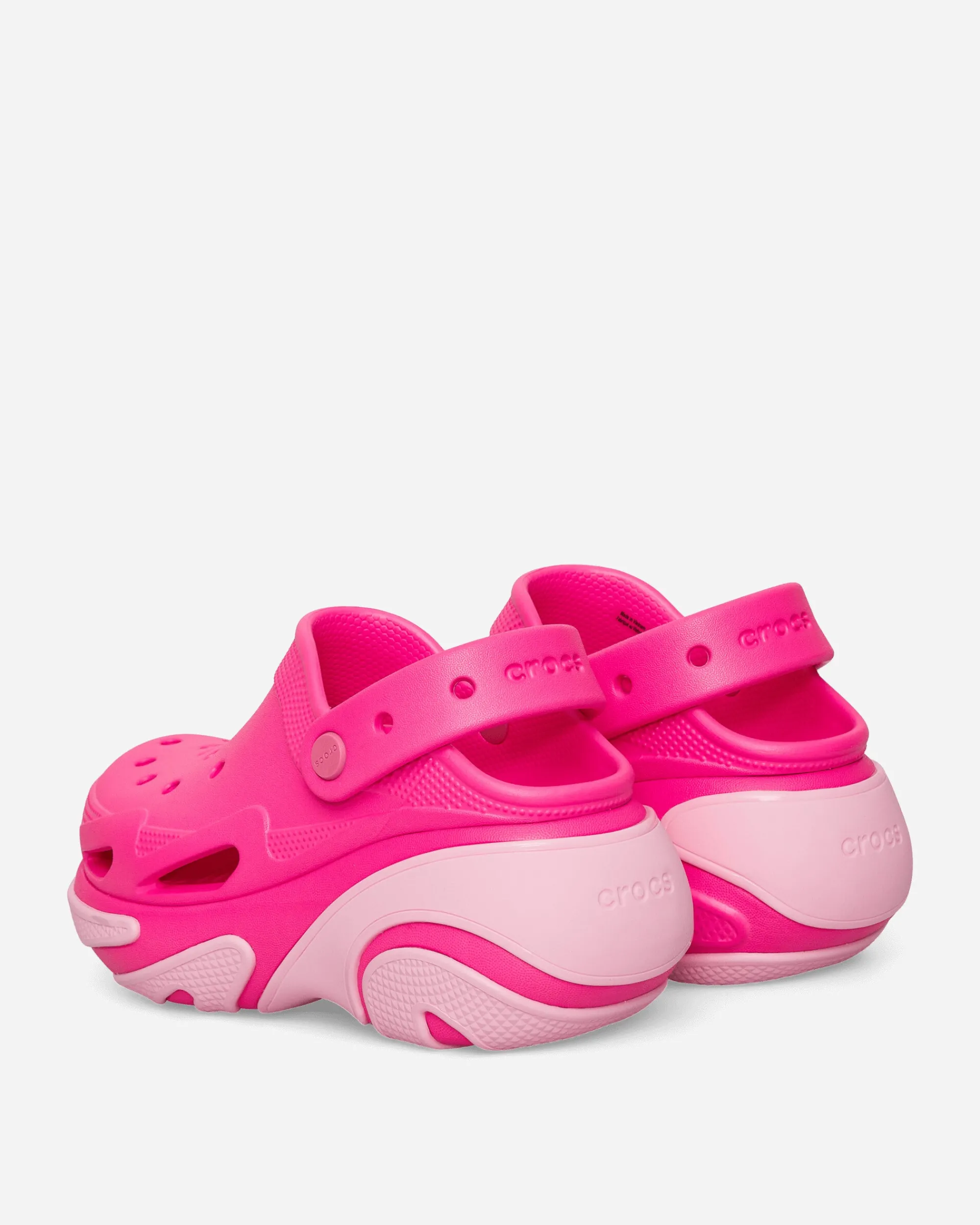 Crocs Sandals And Slides^Women's Bubble Crush Clogs Pink Crush