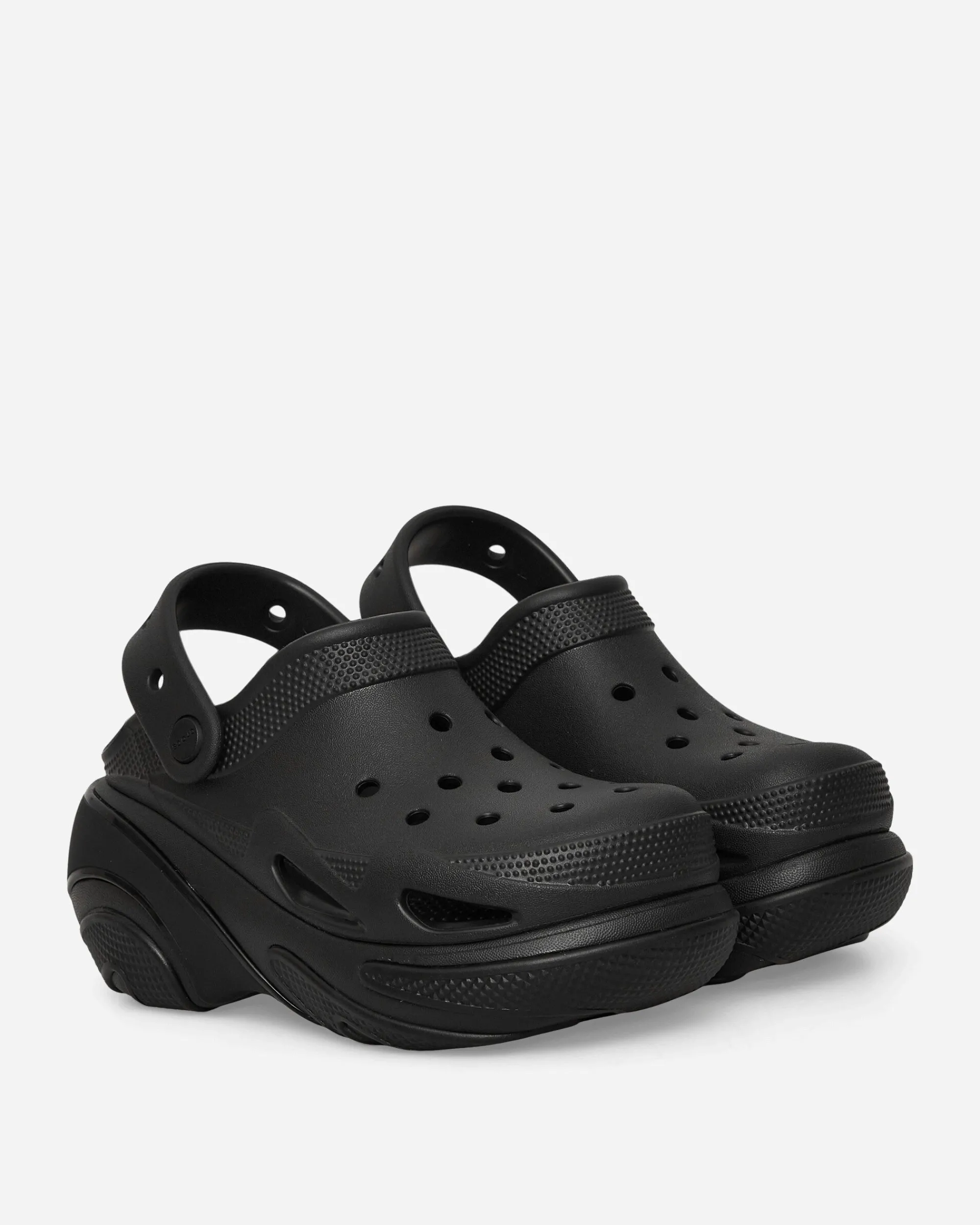 Crocs Sandals And Slides^Women's Bubble Crush Clogs Triple Black