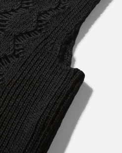 Our Legacy Knitwears^Women's Cable Michigan Tank Black