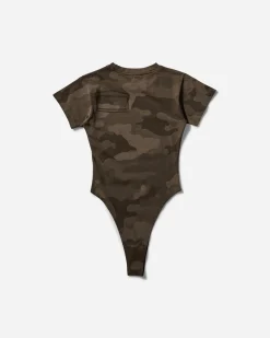 Aries T-Shirts^Women's Camo Temple Body Dark Olive