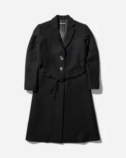 HYEIN SEO Coats And Jackets^Women's Ceramic Button Long Coat Black