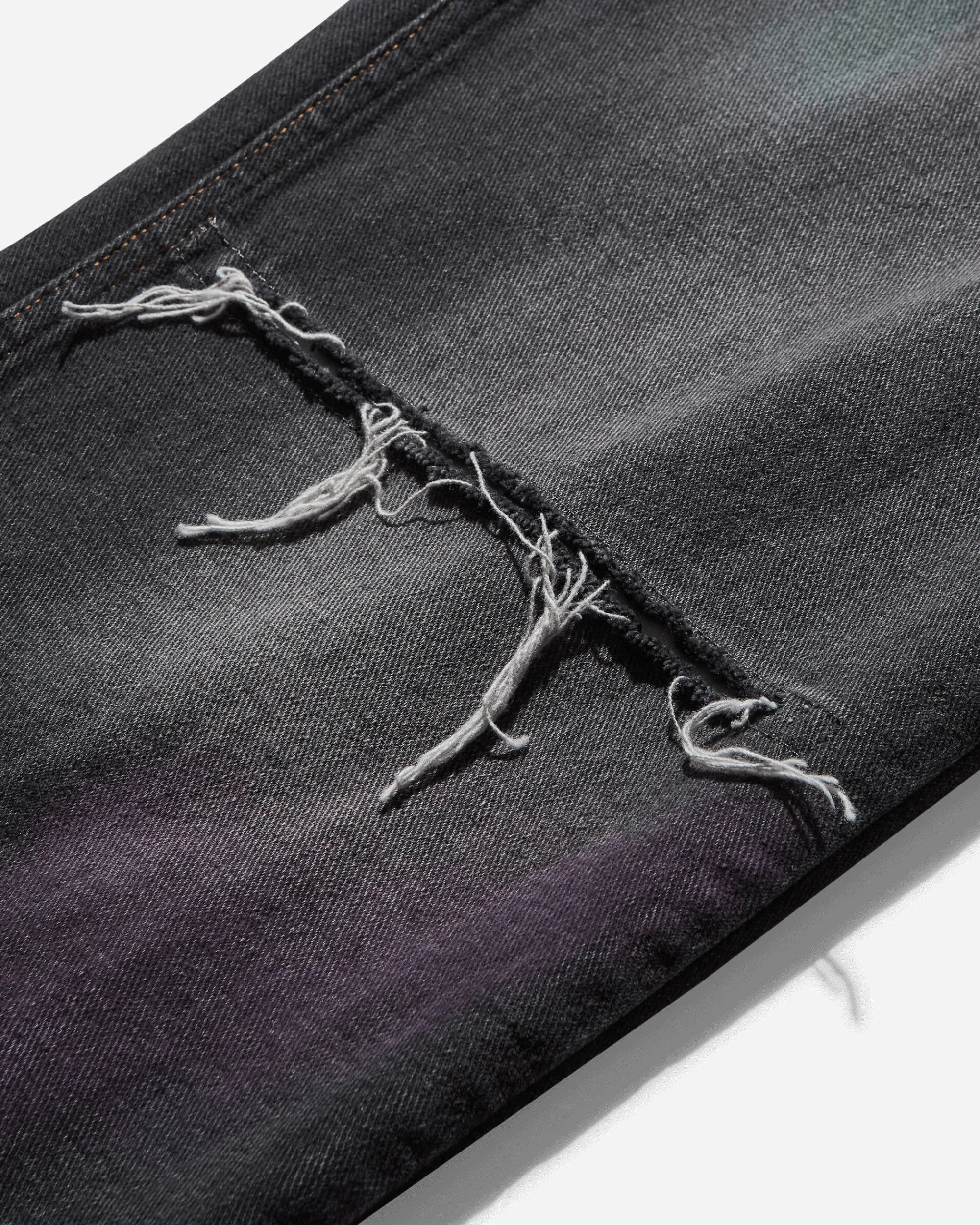 MM6 Maison Margiela Pants^Women's Chalk Print 5-Pocket Denim Pants Black