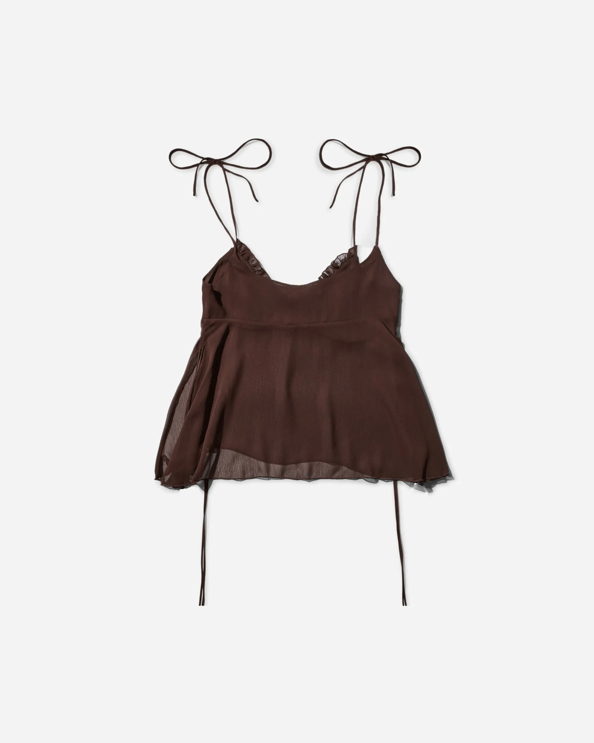 Priscavera T-Shirts^Women's Chiffon Cami Chocolate