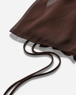 Priscavera T-Shirts^Women's Chiffon Cami Chocolate