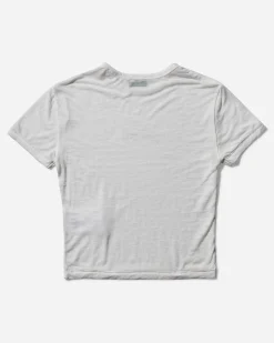 Guess USA T-Shirts^Women's Classic Logo Baby Tee Alabaster White