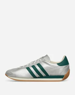 adidas Sneakers·Low|Sneakers^Women's Country OG Sneakers Silver Metallic / Collegiate Green