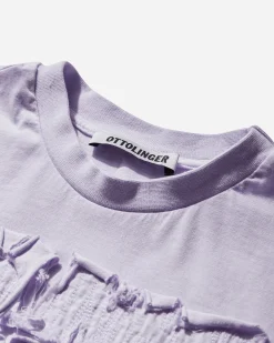 Ottolinger T-Shirts^Women's Distressed Logo Fitted T-Shirt Purple