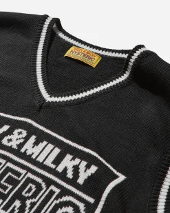 Hysteric Glamour Knitwears^Women's Dizzy&Milky Jacquard Vest Black