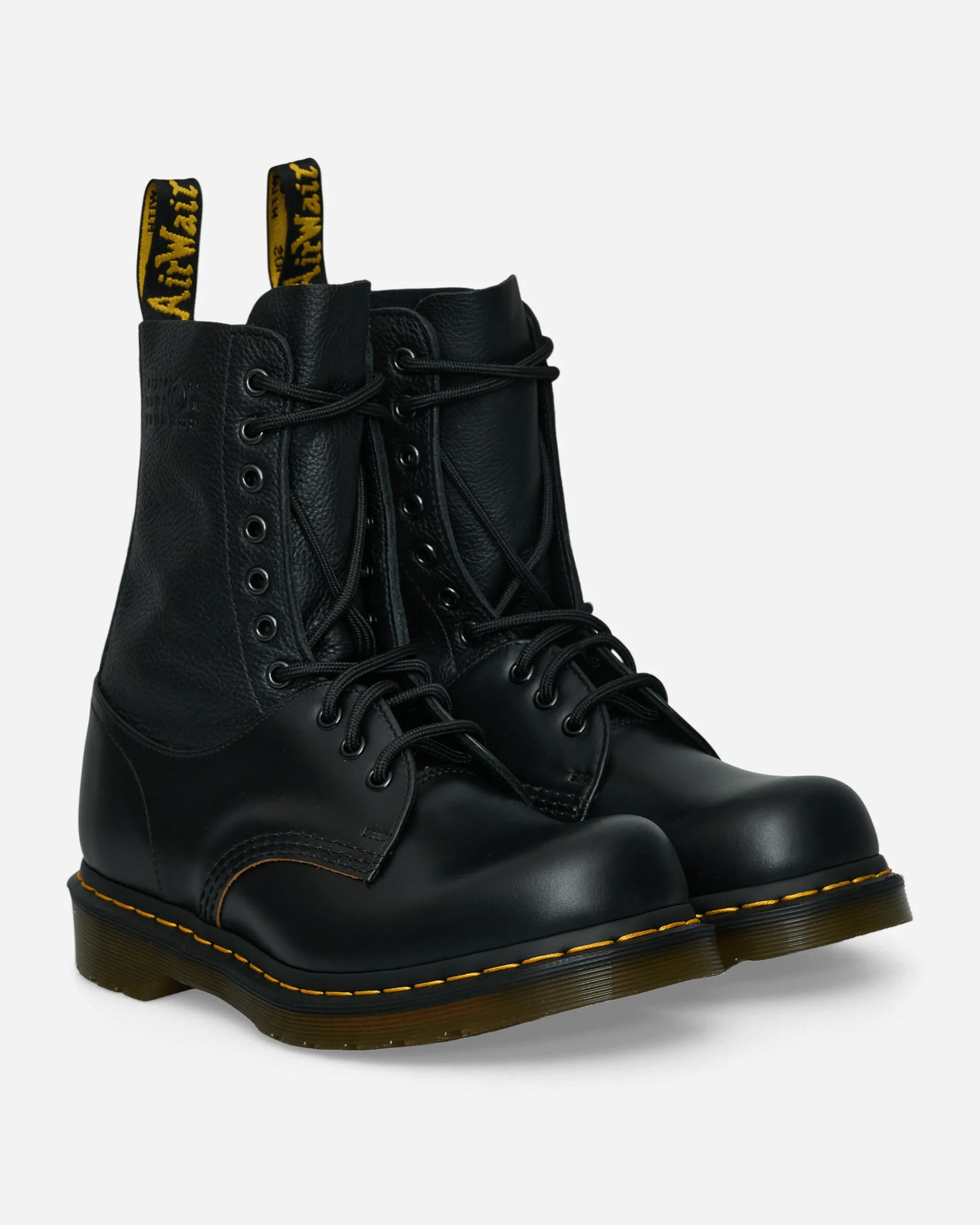 MM6 Maison Margiela Boots^Women's Dr. Martens 1490 10 Eye Twisted and Reimagined 85 Last Boots Black