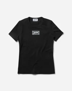 Jean Paul Gaultier T-Shirts^Women's Embroidered Logo Baby T-Shirt Black