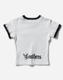 R & M Leathers T-Shirts^Women's Fantasy Baby Tee White